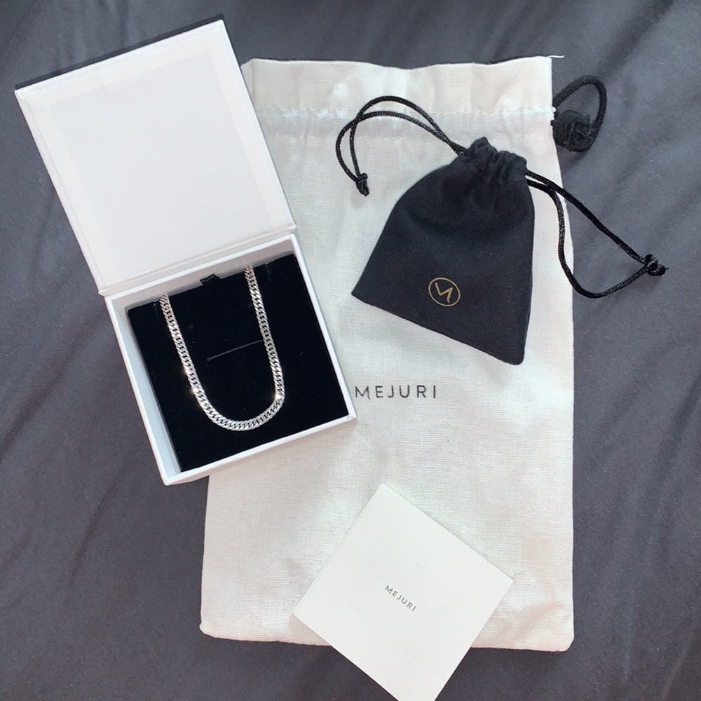 Sterling Silver Double Curb Chain Necklace
